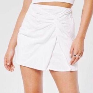 White linen skirt
